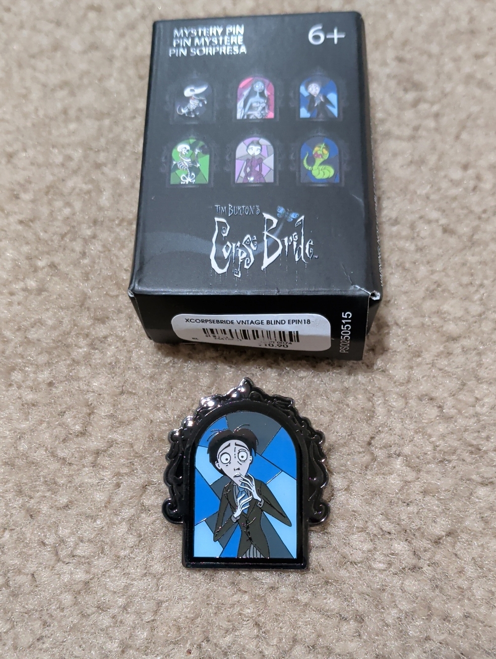 Loungefly Corpse Bride Victor Van Dort Blue & Black Enamel Pin